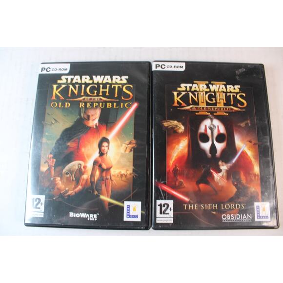 2 games: Star Wars: Knights of the Old Republic 1 & 2 (PC, 2003) good condition - Picture 1 of 10